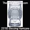 Galway Irish Crystal Irish Blessing Pillar Hurricane Lamp