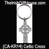 Irish Gifts - Pewter Small Celtic Cross Key Ring