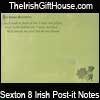 Irish Blessing Post-it Pad with Saying or Toast