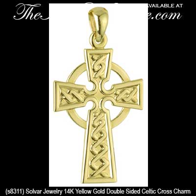 cross TheIrishGiftHouse.com charm large