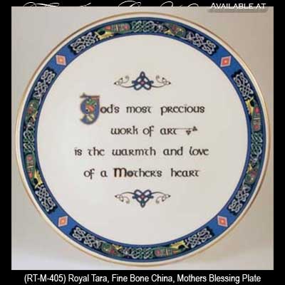 Irish Royal Tara China Mothers Blessing Plate