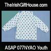 Girls Long Sleeve Turtleneck Shamrock Shirt