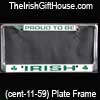 Proud to be Irish Licence Plate Frame