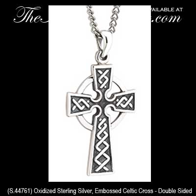 Celtic Necklace on Solvar Irish Jewelry Sterling Silver Celtic Cross Necklace Pendant