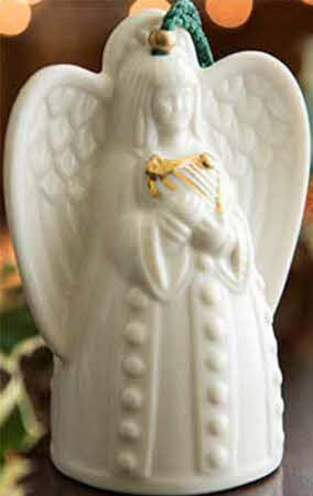 Belleek Christmas Ornament Angel Harp