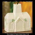 Irish Belleek China St. Patrick’s Church Votive Holder
