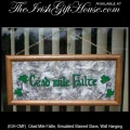 Cead Mile Failte Irish Blessing with Shamrocks
