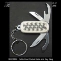 Celtic Knot Pocket Knife and Key Ring