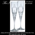 Galway Irish Crystal Celtic Trinity Knot Champagne Wedding Toasting Flutes