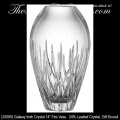 Galway Irish Crystal Fire Tall Tulip Vase