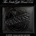 Guinness Gifts - Guinness Label Black Leather Wallet