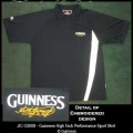 Guinness Embroidered Signature Black and Cream Sport Shirt