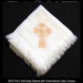 Irish Baby Gifts - Irish Baby Blanket with Celtic Crosses