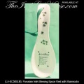 Porcelain Irish Blessing Spoon Rest with Shamrocks