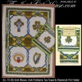 Irish Gifts - Irish Emblems Tea Towel & Shamrock Pot Holder Set