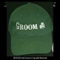 Irish Wedding Grooms Cap with Shamrock