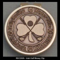 Gold Plated Irish Golf Money Clip