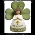 Irish Blessing Shamrock Angel Figurine