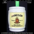 Jameson Irish Whiskey Barrel Christmas Tree Ornament