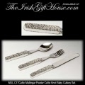 Mullingar Pewter,  Irish Baby Celtic Knot Knife, Fork and Spoon Set