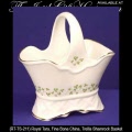 Trellis Shamrock Basket Made in Galway Ireland by Royal Tara China