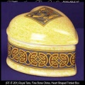 Irish Treasure Heart Shaped Trinket Box Made in Galway Ireland by Royal Tara China