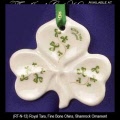Irish Christmas - Royal Tara China, Shamrock Christmas Tree Ornament