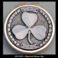 Pewter Shamrock Money Clip