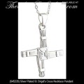 Solvar Irish Jewelry Silver Plated St. Brigids Cross Necklace Pendant