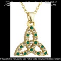 Solvar Irish Jewelry Gold Plated Celtic Trinity Knot Necklace Pendant