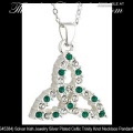Solvar Irish Jewelry Silver Plated Celtic Trinity Knot Necklace Pendant