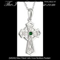 Solvar Irish Jewelry Silver Plated Celtic Cross Necklace Pendant