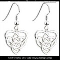 Solvar Irish Jewelry Sterling Silver Motherhood Celtic Knot Earrings