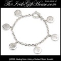 Solvar Irish Jewelry - Sterling Silver History of Ireland Charm Bracelet