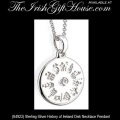 Solvar Irish Jewelry - Sterling Silver History of Ireland Disk