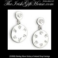 Solvar Irish Jewelry - Sterling Silver History of Ireland Earrings