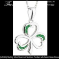 Solvar Irish Jewelry Sterling Silver Shamrock Necklace Pendant