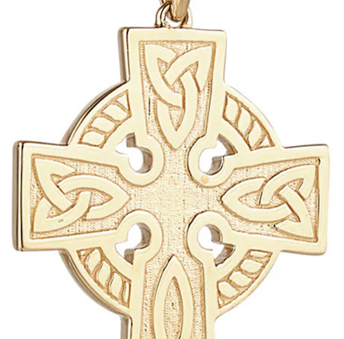 OIDEA Celtic Cross Necklace For Men - Stainless Steel Double Sided Pendant, 23 Inch Box Chain, No Gemstone