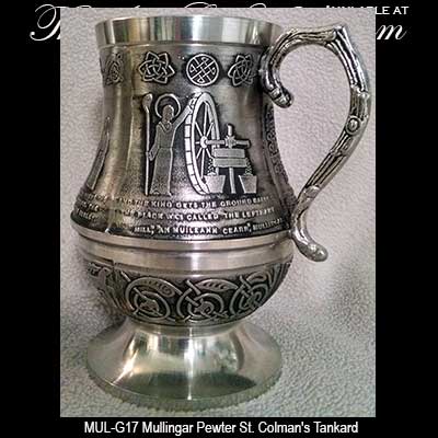 Details about   Irish Beer Tankard Celtic Knot Glass Mullingar Pewter Ireland groomsman gift 