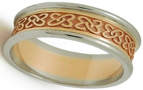 celtic love knot wedding band