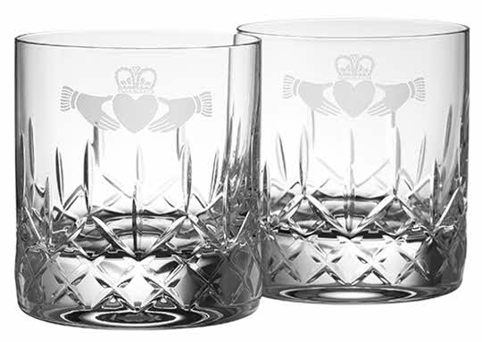 Signed Galway crystal Claddagh wine glass Crystal older Hand cut – O'Rourke  Crystal Awards & Gifts