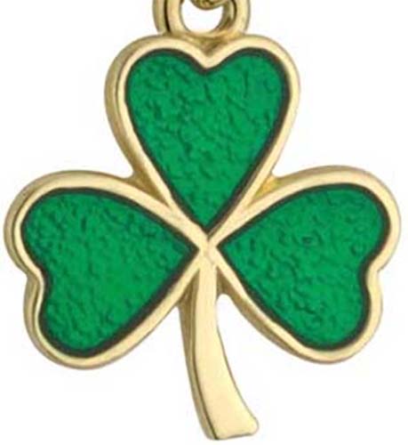 gold shamrock charm