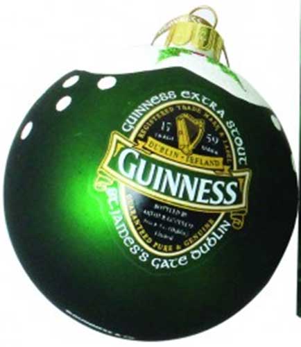 Pallina Di Natale Guinness A Forma Di Pinta – Decorazione In Vetro Per Albero, Merce Ufficiale Del Marchio