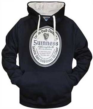 Guinness Hockey Jersey Hoodie - 2x Sweatshirts by Creative Irish Gifts