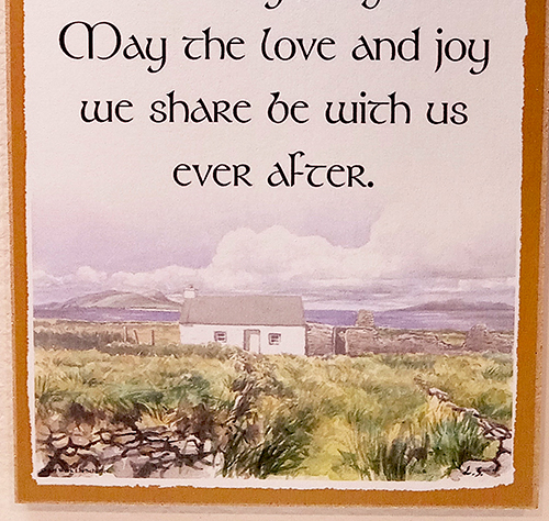 Irish Blessing Wall Art, Ireland Gift, Kitchen Wall Plaque, New Home Gift,  Chef Gift, Wedding Gift, Irish Kitchen Decor, Religious Prayer 