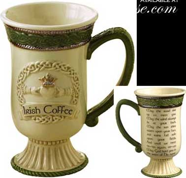 Irish Coffee Mugs Irish Blessings Set of 2 Vintage Japan 