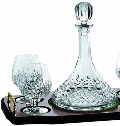 Galway Crystal Brandy Decanter & Tray Set – Tierneys Gifts