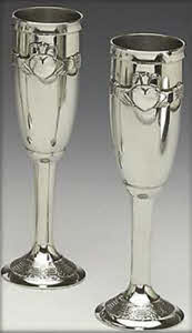 Celtic Wedding Flutes - Mullingar Pewter