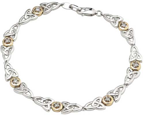 Celtic Bracelet, Solid Silver Celtic Link Bracelet, Celtic Knot Jewellery –  SilverfireUK
