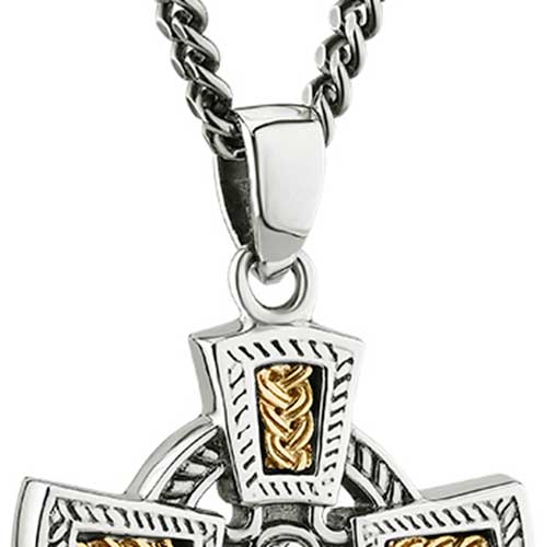 Celtic Cross Necklaces For Men   L Celtic Cross Necklace Men 46457 B 